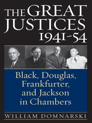cover image of The Great Justices, 1941-54